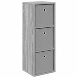vidaXL Dressoir met lade Grijs Sonoma 30,5 x 27 x 84,5 cm