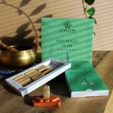 Awgifts 3 x Verpakking van 15 natuurlijke wierookblokjes en een brander - Patchouli-hout