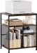 Azomor® Support d'imprimante en bois avec étagères de rangement pour bureau et usage domestique