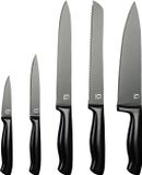 Glissimo Messenset - 5-Delige Keukenmessen Set - RVS - Ergonomische Handgreep