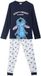Cerda Stitch Pyjama Met Lange Mouwen Blauw S Man