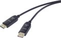 Renkforce RF-6117770 DisplayPort-kabel Glasvezel / DisplayPort Aansluitkabel DisplayPort-stekker, DisplayPort-stekker 20.00 m Zwart 8K UHD
