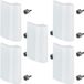 SOTECH 5 stuks Balkondeurklink SEJA aluminium 82 x 52 x 20 mm witte trekgreep Terrasdeurklink