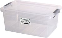 Urban Living Opberg box - 8,5 liter - 35 x 23 x 15 cm - met deksel en clips - waterdicht - tuin/schuur/kast