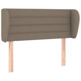 VidaXL Hoofdbord Taupe 147x23x78/88 cm Stof
