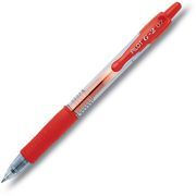 Pilot G-2 gelpen met kliksysteem fijne punt van 0 7 mm rode inkt rode huls met grip