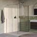 Brauer Oblivion Inloopdouche Helder Glas 130 x 200 cm incl. Glascoating PVD RVS-Kleurig Geborsteld