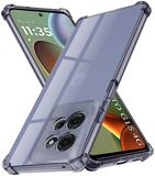 Techsuit Hoesje geschikt voor Motorola Moto G17/G17 Power/G15/G15 Power - Shockproof Silicone Back Cover - Zwart