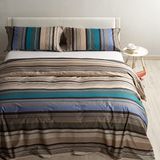 Caleffi Miller katoenen beddengoedset voor tweepersoonsbed, 40059, taupe