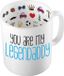 Bellatio Decorations Cadeau koffie/thee mok voor papa - blauw - de beste papa - 300 ml - Vaderdag