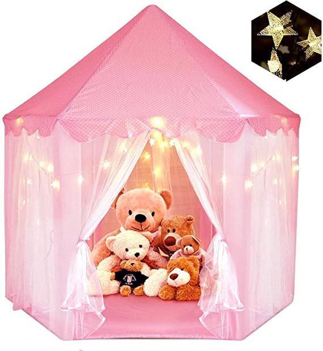 Fuegobird Princess Castle Game Tent - 55" x 53" - Pink - Indoor & Outdoor