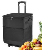 Glacière pliable avec roues pour extérieur