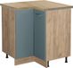 Vicco R-Line Hoekkast – 75.6 cm, WB Eik Blauw-grijs