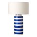 Theluz 1054/1AZ Plafondverlichting E27 LED Blauw Wit Keramisch