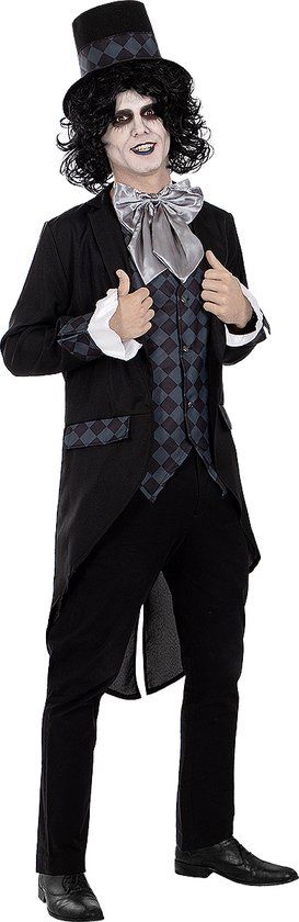 Funidelia Donker Mad Hatter Kostuum voor Mannen - Maat XXL - Zwart