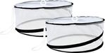Benson Couvercle alimentaire pliable - 2x - Blanc - Rond - 37 x 15 cm
