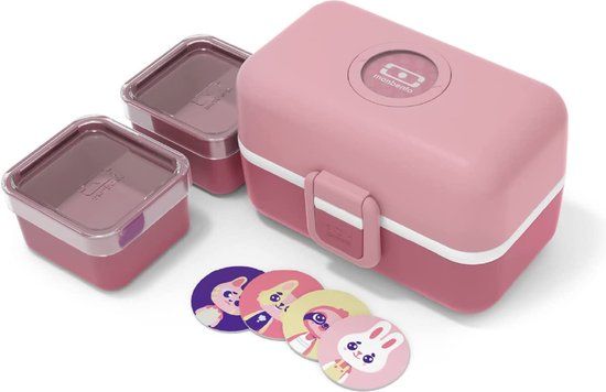MONBENTO MB Tresor Blush Lunchbox - Roze - 3 Compartimenten - BPA-vrij