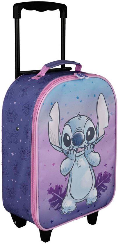 Undercover Kinder trolley Stitch - Paars
