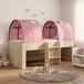 vidaXL Lit avec tunnel 3 pcs Sonoma chêne et rose Bois traité