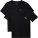 Calvin Klein Jeans T-shirt col en V en Coton pour femme, taille 3XS