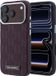 Karl Lagerfeld Backcase hoesje Kunstleer Effen Burgundy Geschikt voor Apple iPhone 17 Pro