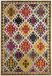 Safavieh Boho Chic tapijt voor woonkamer, eetkamer, slaapkamer - Monaco Collection, korte pool, ivoor en multi, 61 x 91 cm