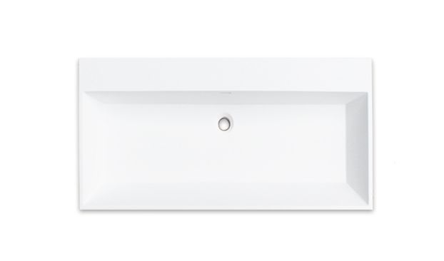 Badkamerplanet Solido Wastafel Solid Surface 80 cm - Wit