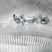 Hudson Reed Earlham Robinet de lavabo mural à 3 trous Style Art Déco Années 20 - Chrome