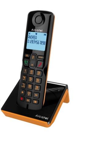 Alcatel S280 - DECT telefoon - Zwart/Oranje