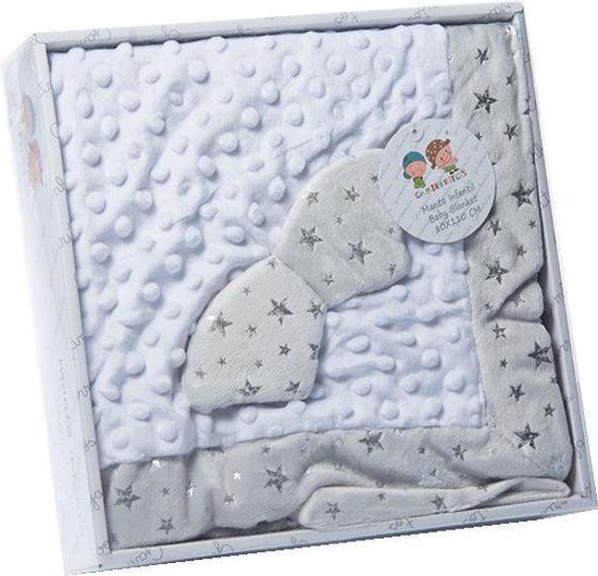 Gamberritos Babydeken Bolletjes 80 x 110 cm - Wit