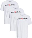 Jack & Jones Heren t-shirt 3 pack Basic wit