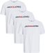 Jack & Jones Heren t-shirt 3 pack Basic wit