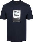 BOSS T-shirt Te DJ Bleu foncé (navy) - Taille M - Homme - T-shirts décontractés