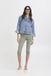 b.young BYKEIRA BYDIXI CAPRI Pantalon Femme Vert Coupe ajustée Coton