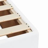 VidaXL Cadre de lit Similicuir Blanc 80x200 cm
