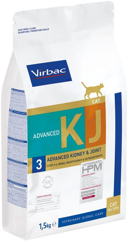 Virbac Veterinary HPM Dietetic Cat - Advanced Kidney & Joint - 1.5 kg