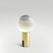 MARSET Lampe à poser rechargeable Dipping Light, blanc/laiton, à intensité variable