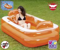 Happy People Zwembad Relax & Enjoy 195x122x50 cm Oranje