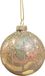 Driesprong Collection Kerstbal lijn glitter parel 8 cm