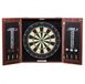 Latios Dartbord met kast - Complete set - Officieel wedstrijdformaat 45 x 3,8 cm - Steeltip dartpijlen - Kast met deuren - Inclusief accessoires - Geschikt voor cricket