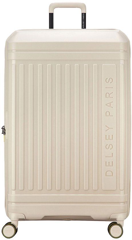 Delsey Lutece SE Spinner 81 cm - Uitbreidbaar 106/113 liter - 80.5x49x32/34 cm - beige