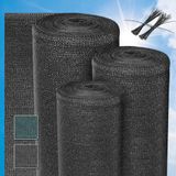 Sol Royal SG80 Zichtbreeknet Antraciet 10m x 1,8m UV-BeschermingSchaduwdoek 165 g/m² Balkonscherm HDPE Inclusief Kabelbinders