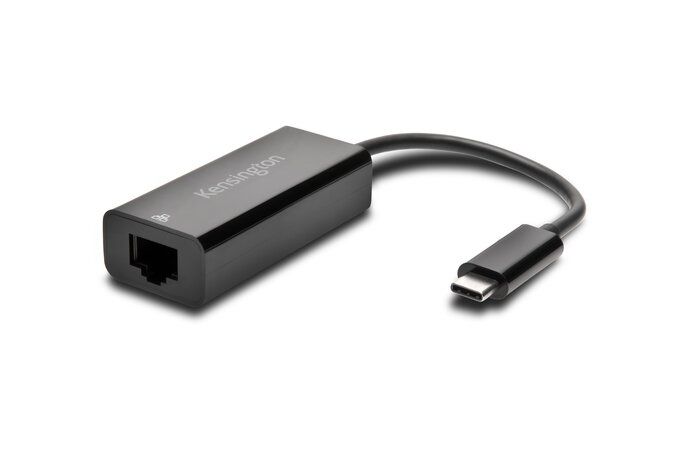 Kensington CA1100E USB-C naar Ethernet Adapter - Zwart