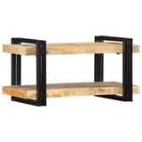 vidaXL Wandschap - 70x33x35 cm - Massief Ruw Mangohout