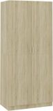 vidaXL Kledingkast Sonoma eiken 90 x 52 x 200 cm