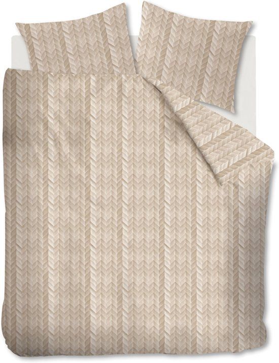 At Home Fold Dekbedovertrek Beige - 260x220 cm