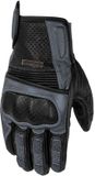 Rusty Stitches Zeke Motorfiets handschoenen - Zwart/grijs - L