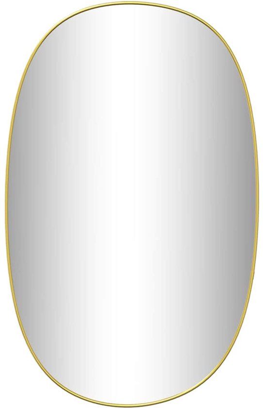 vidaXL Wandspiegel Goudkleurig 70x45 cm