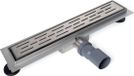Wiesbaden RVS douchegoot - Met flens en RVS sifon + filter - 50 x 7 cm