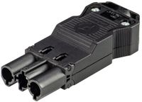 Wieland stekker 3p 0.75/4.0 mm² male schroef - zwart per 50 stuks (GST18I3S S1 ZR2 SW)